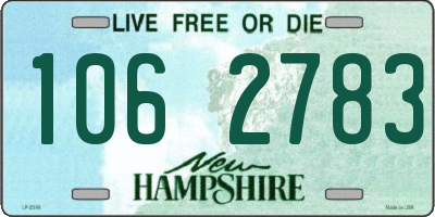 NH license plate 1062783