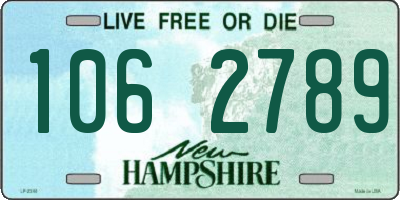 NH license plate 1062789