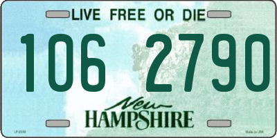 NH license plate 1062790