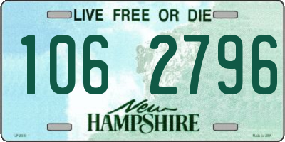 NH license plate 1062796
