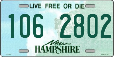 NH license plate 1062802