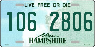 NH license plate 1062806