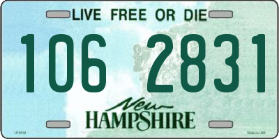NH license plate 1062831