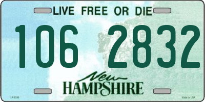 NH license plate 1062832