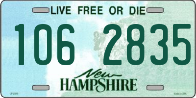 NH license plate 1062835