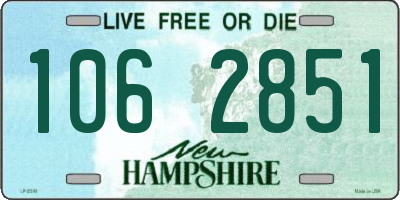 NH license plate 1062851