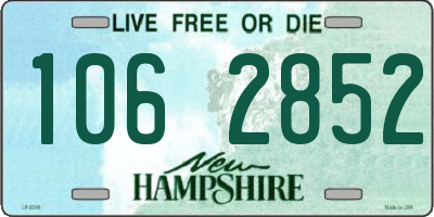 NH license plate 1062852