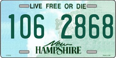 NH license plate 1062868