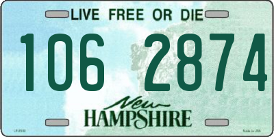 NH license plate 1062874