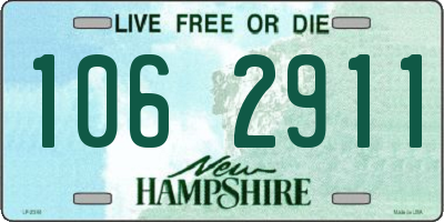 NH license plate 1062911