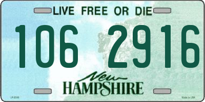 NH license plate 1062916