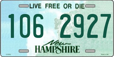 NH license plate 1062927