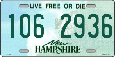 NH license plate 1062936