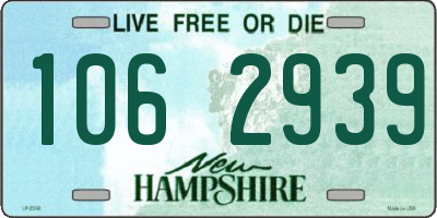 NH license plate 1062939