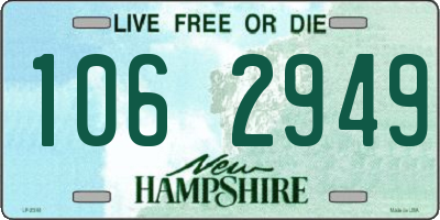 NH license plate 1062949
