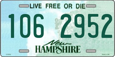 NH license plate 1062952