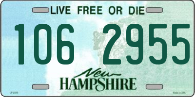 NH license plate 1062955