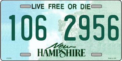 NH license plate 1062956