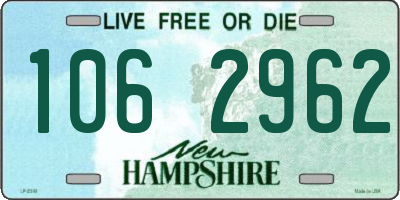 NH license plate 1062962