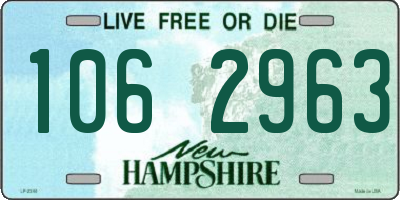 NH license plate 1062963
