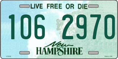 NH license plate 1062970