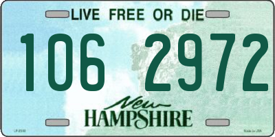 NH license plate 1062972