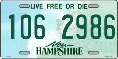 NH license plate 1062986