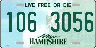 NH license plate 1063056