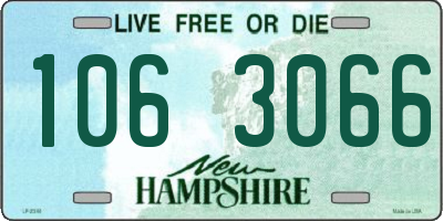 NH license plate 1063066