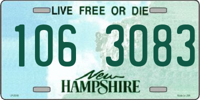 NH license plate 1063083