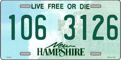 NH license plate 1063126