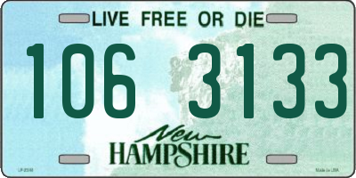 NH license plate 1063133