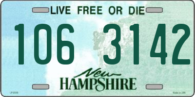 NH license plate 1063142