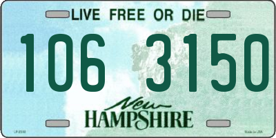 NH license plate 1063150