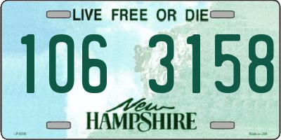 NH license plate 1063158