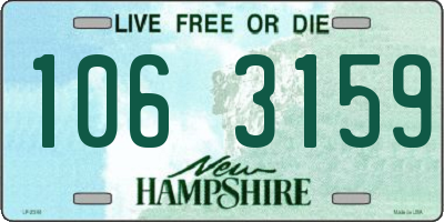 NH license plate 1063159