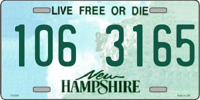 NH license plate 1063165