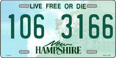 NH license plate 1063166
