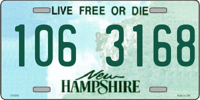 NH license plate 1063168