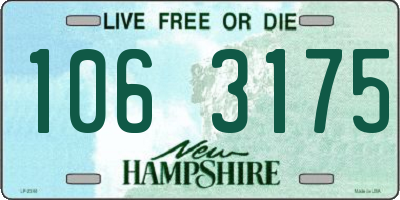 NH license plate 1063175
