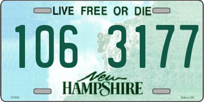 NH license plate 1063177