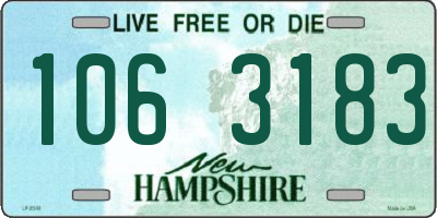 NH license plate 1063183