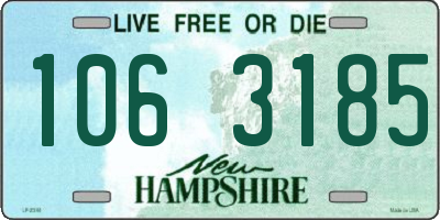 NH license plate 1063185