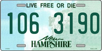 NH license plate 1063190