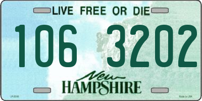 NH license plate 1063202