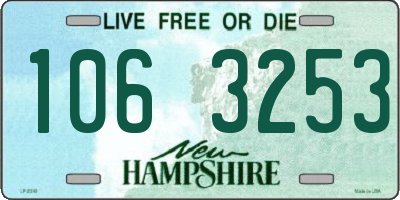 NH license plate 1063253