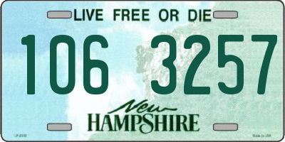 NH license plate 1063257