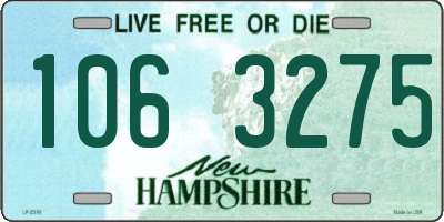 NH license plate 1063275
