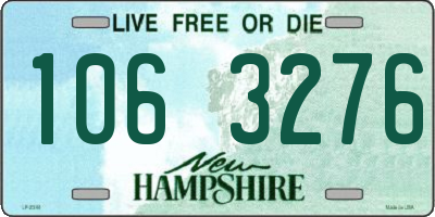 NH license plate 1063276