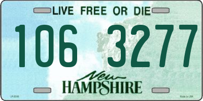 NH license plate 1063277